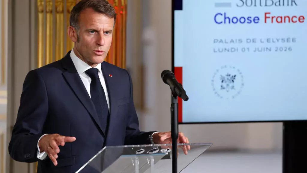 France's President Emmanuel Macron speaks at The Elysee Presidential Palace in Paris on 1 June 1 2026